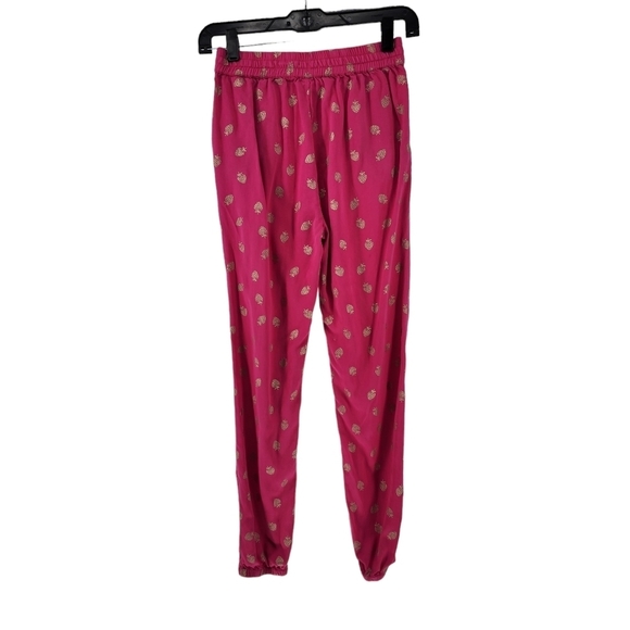 Boden Kid's Gold Strawberry Print Jogger - 13Y - Picture 5 of 6